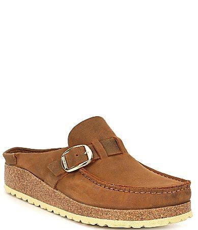 Birkenstock Womens Buckley Oiled Leather Clogs Product Image