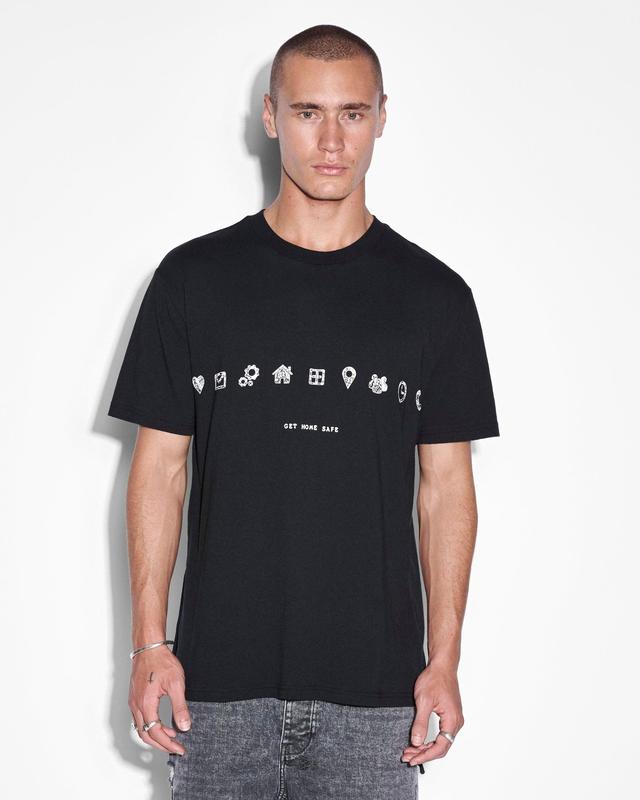 IKONIK KASH SS TEE JET BLACK Male Product Image