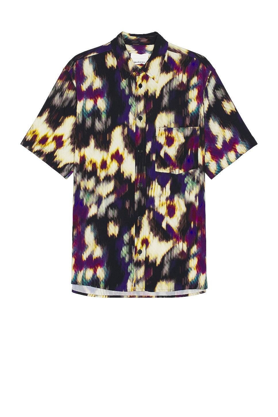 Isabel Marant Vabilio Watercolor Shirt Purple. (also in L, M, S). Product Image