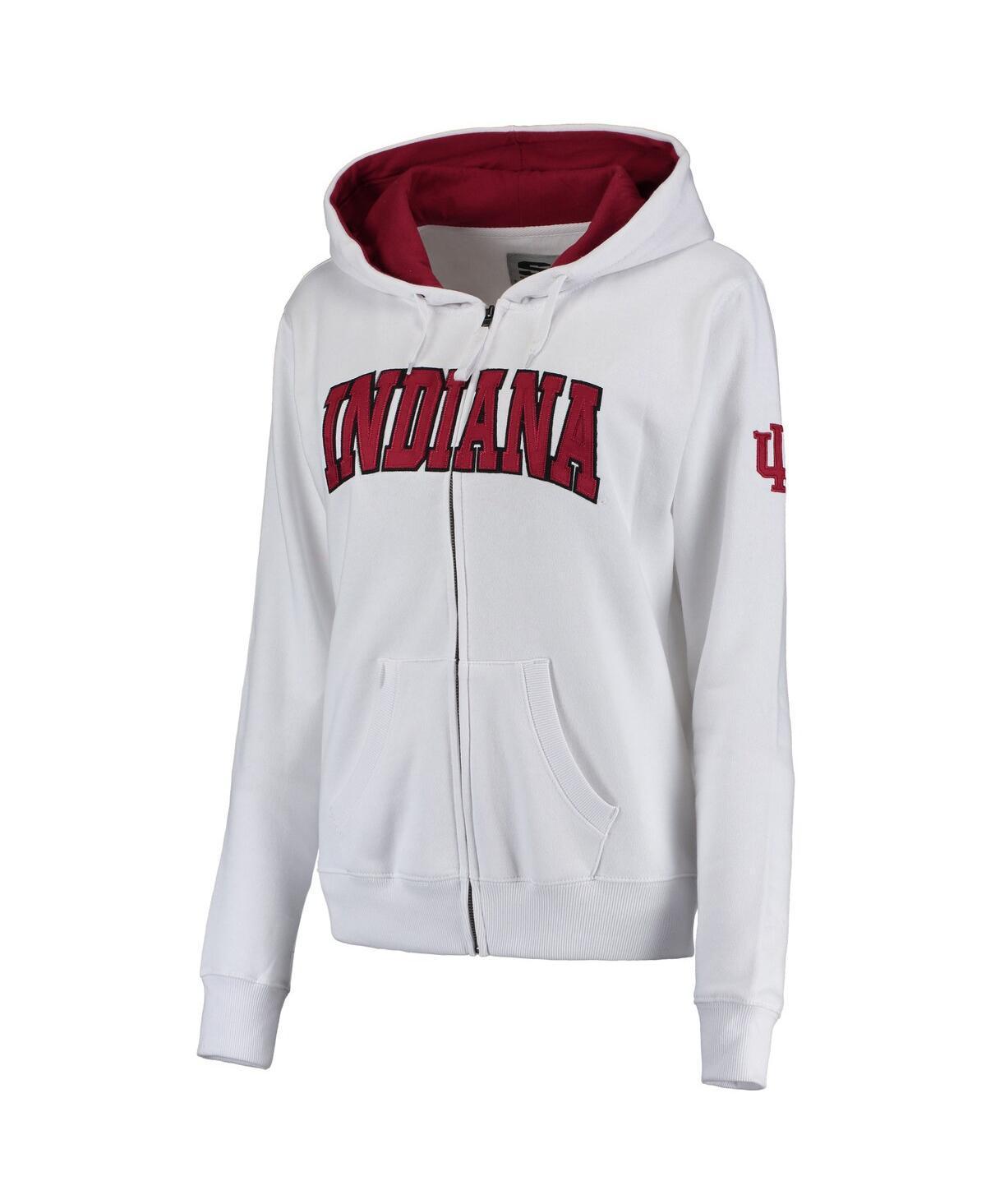 Womens Indiana Hoosiers Arched Name Full Zip Hoodie Product Image