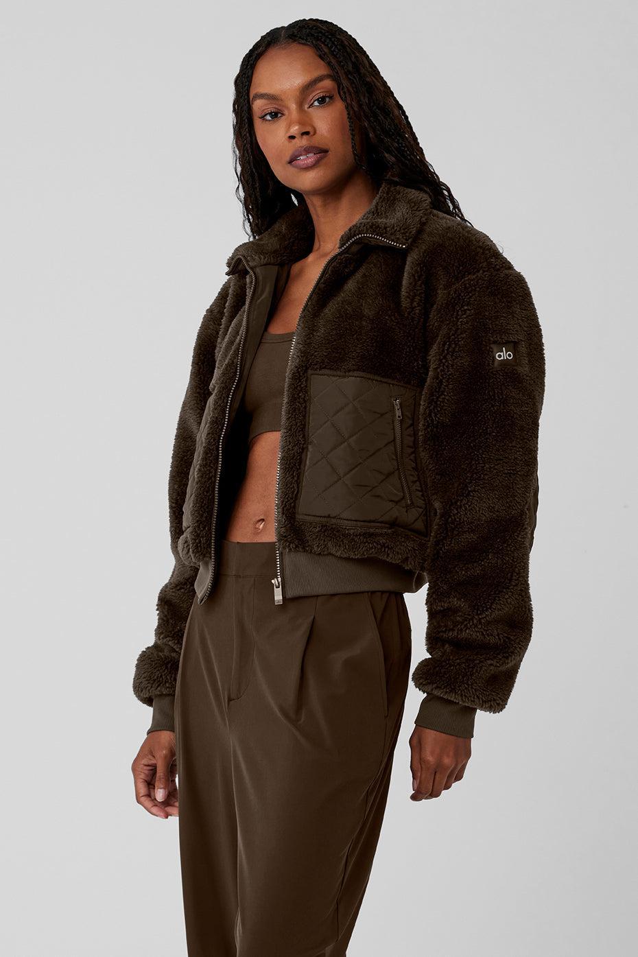 Sherpa Edge Bomber - Espresso Female Product Image