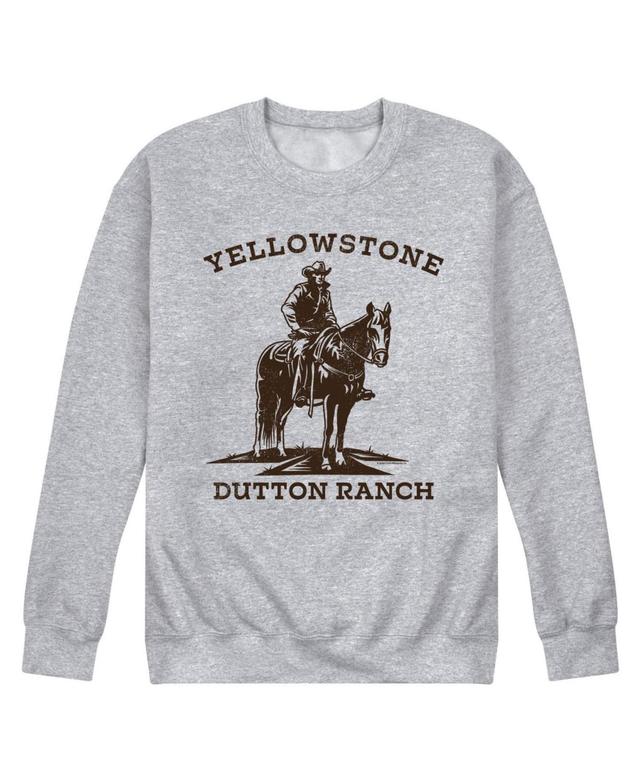 Mens Yellowstone Horse Sweatshirt Grey Product Image