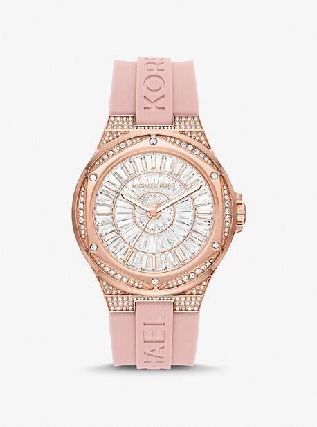 Oversized Pavé Logo -Tone Watch Product Image