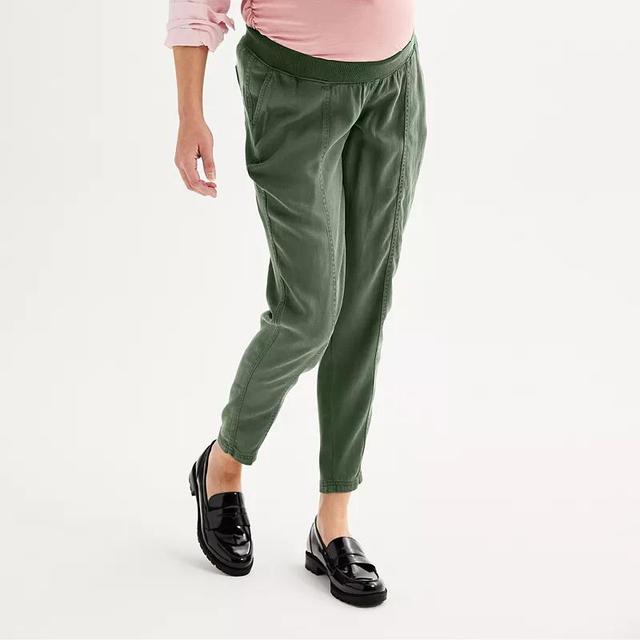 Maternity Sonoma Goods For Life Under The Belly Pants, Womens Manolo Green Product Image