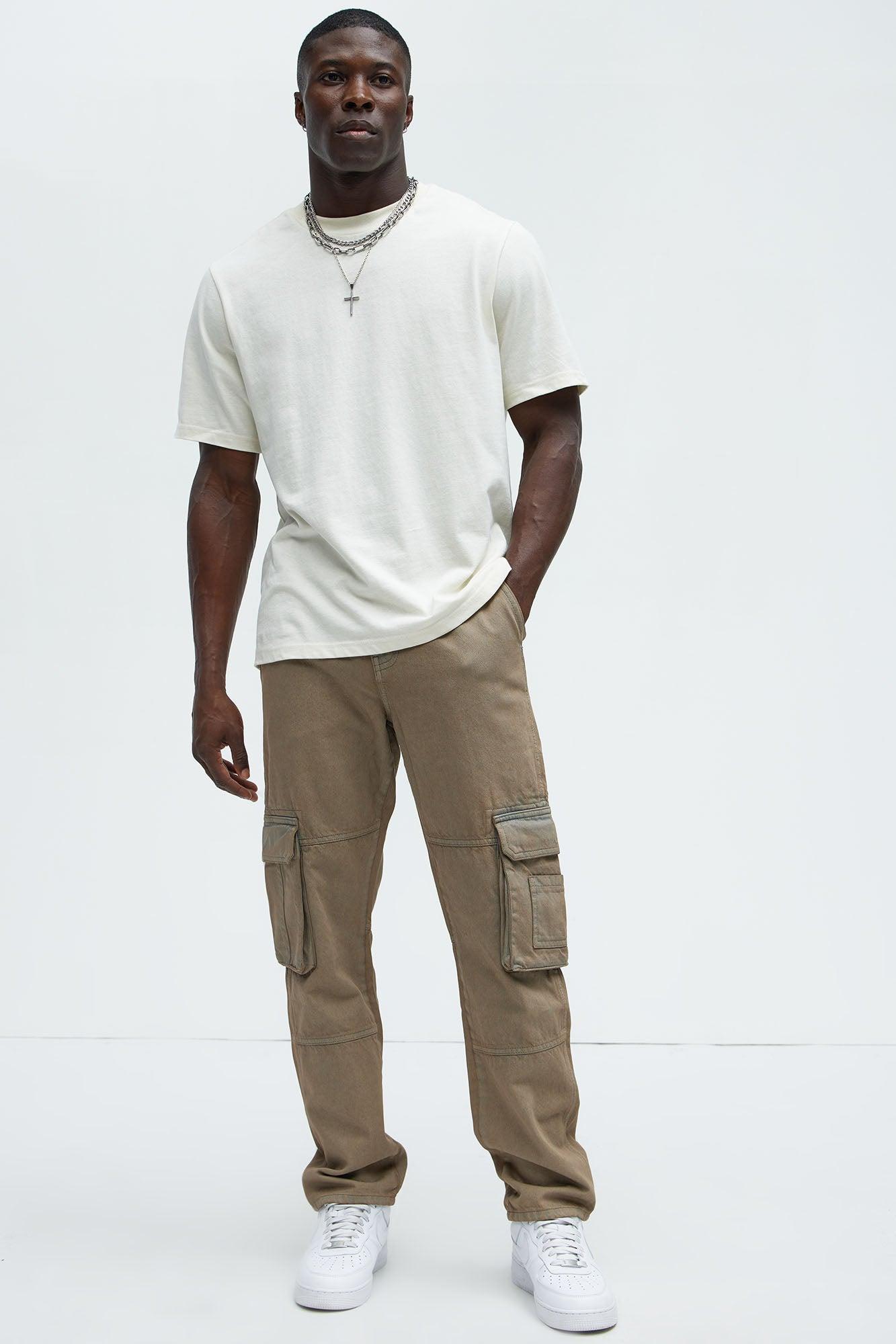 Mark Cargo Jeans - Grey Mineral Wash Product Image