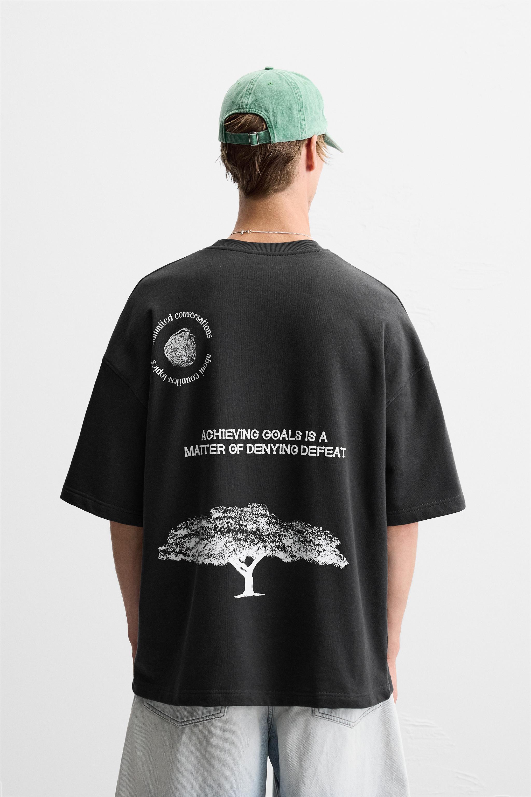 MIXED RAISED TEXT T-SHIRT Product Image