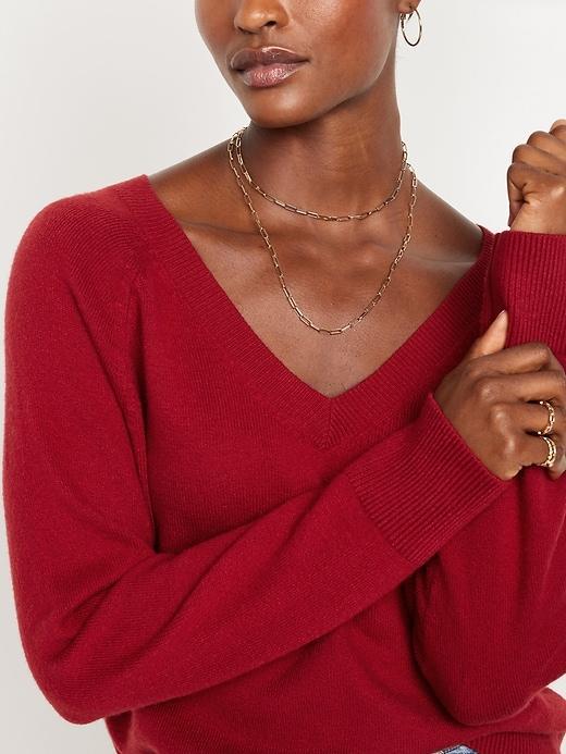 SoSoft Loose V-Neck Sweater Product Image