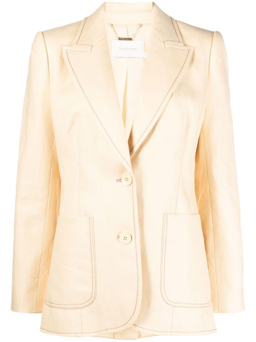 High Tide Tuxedo Blazer Jacket In Yellow Product Image