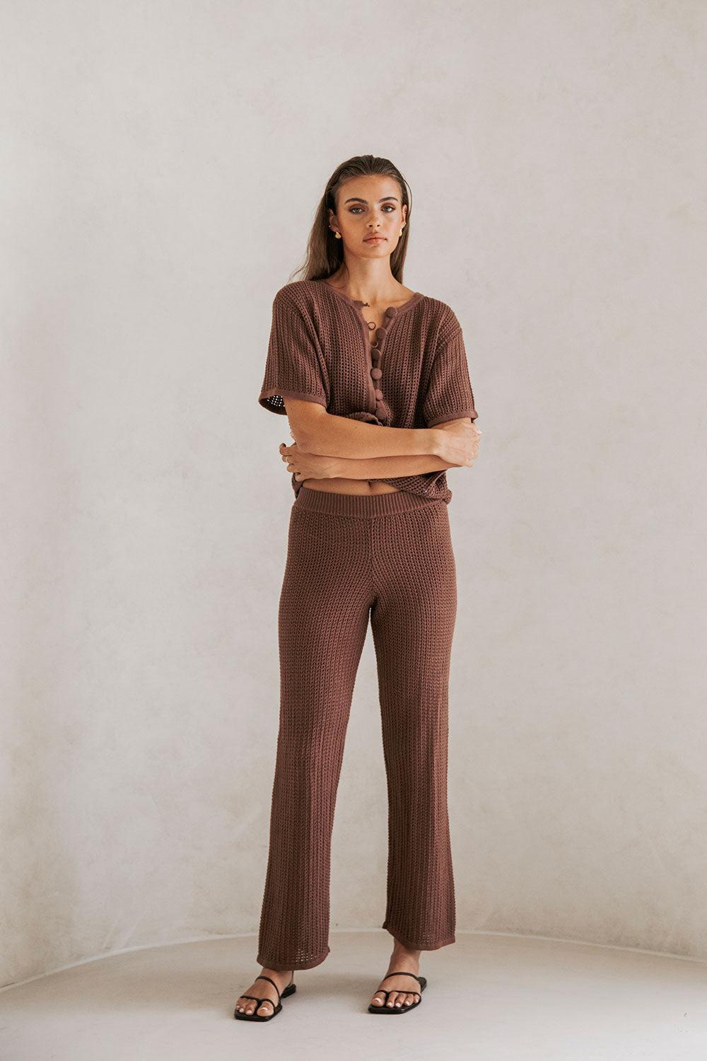 Zayna Pants - Chocolate Product Image