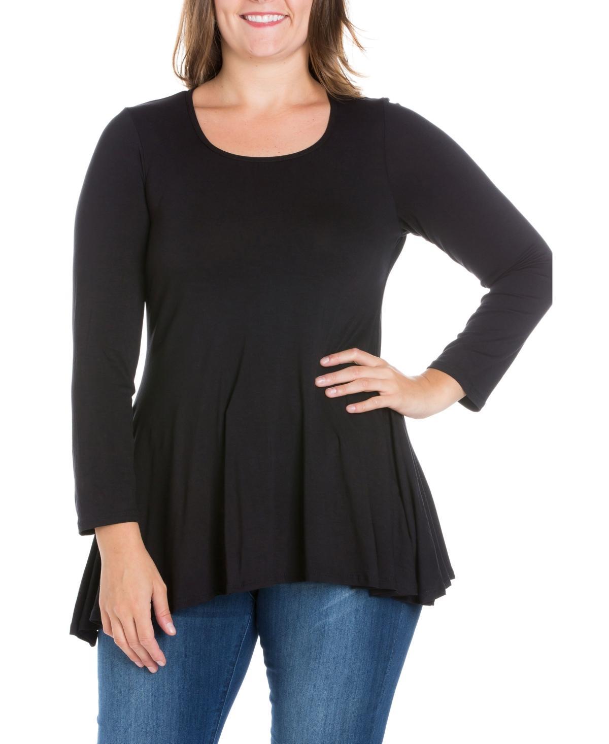 Womens Plus Size Poised Swing Tunic Top Product Image