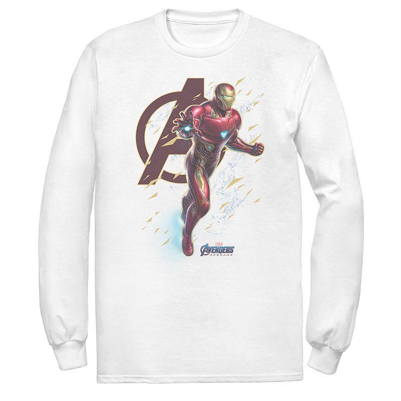 Mens Marvel Avengers Endgame Iron-Man Long Sleeve Tee Product Image