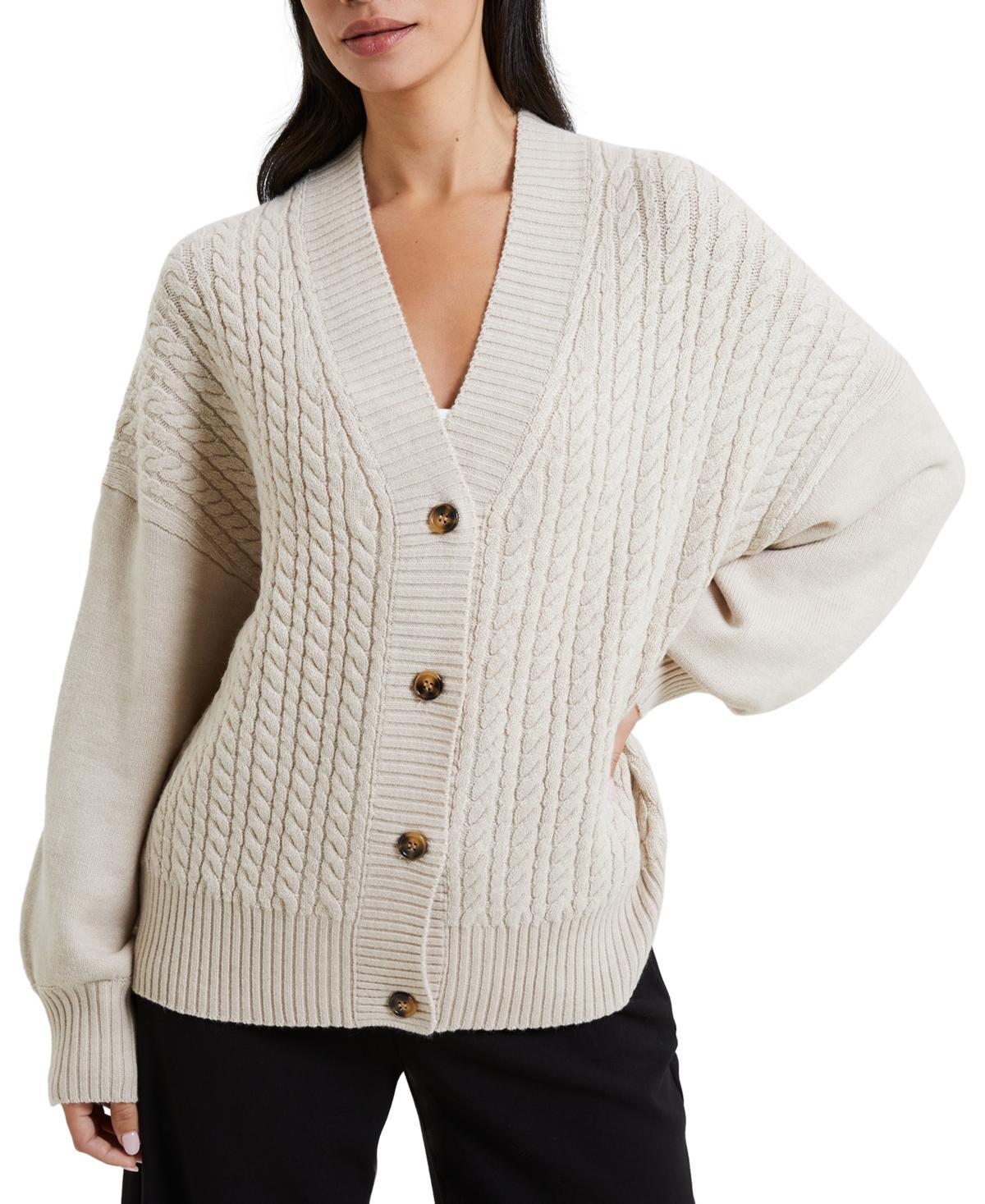 French Connection Babysoft Cable Knit Cardigan Product Image