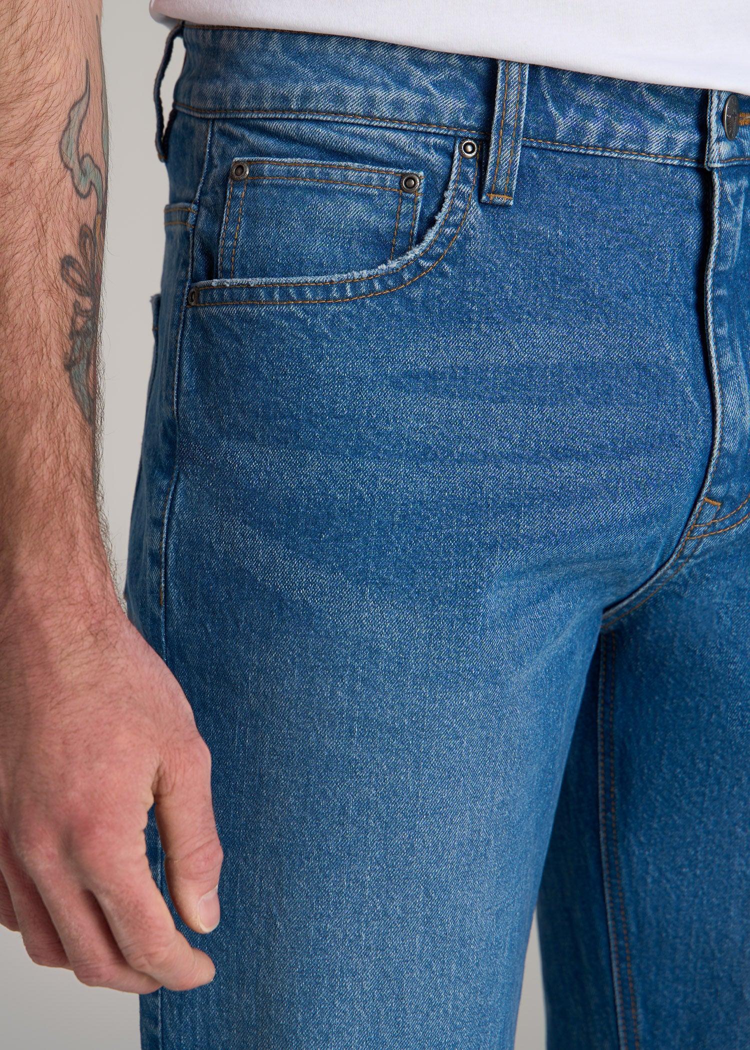 Milo RELAXED TAPERED FIT Jeans for Tall Men in Classic Mid Blue Male Product Image