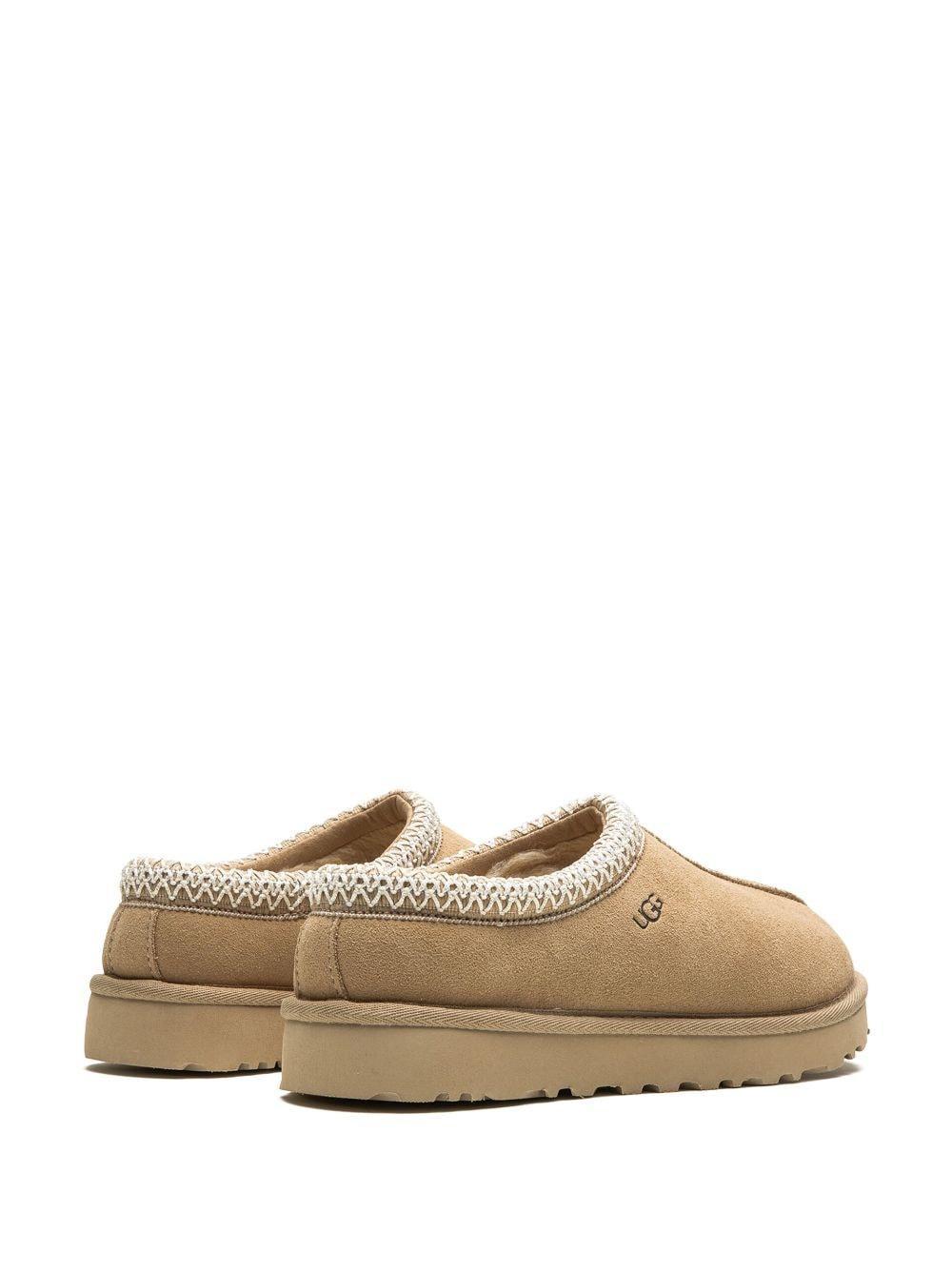 "W Tasmen Beige" suede slippers Product Image