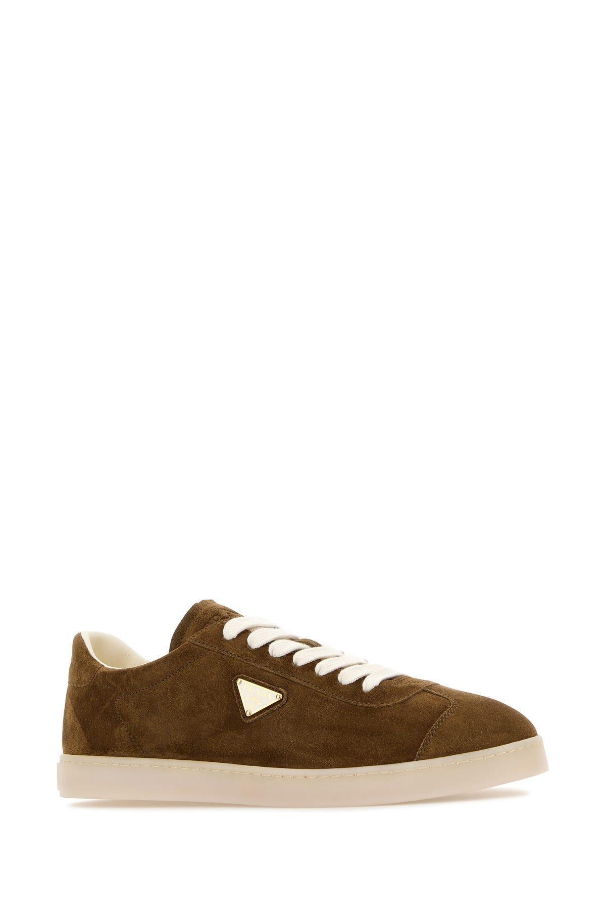 PRADA Lane Sneakers In Brown Product Image