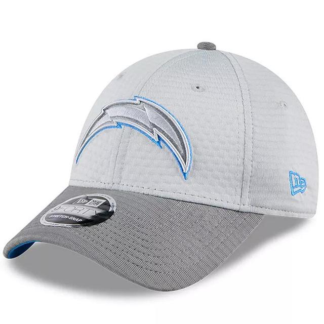 Mens New Era Gray Los Angeles Chargers 2024 NFL Training Camp 9FORTY Adjustable Hat Product Image