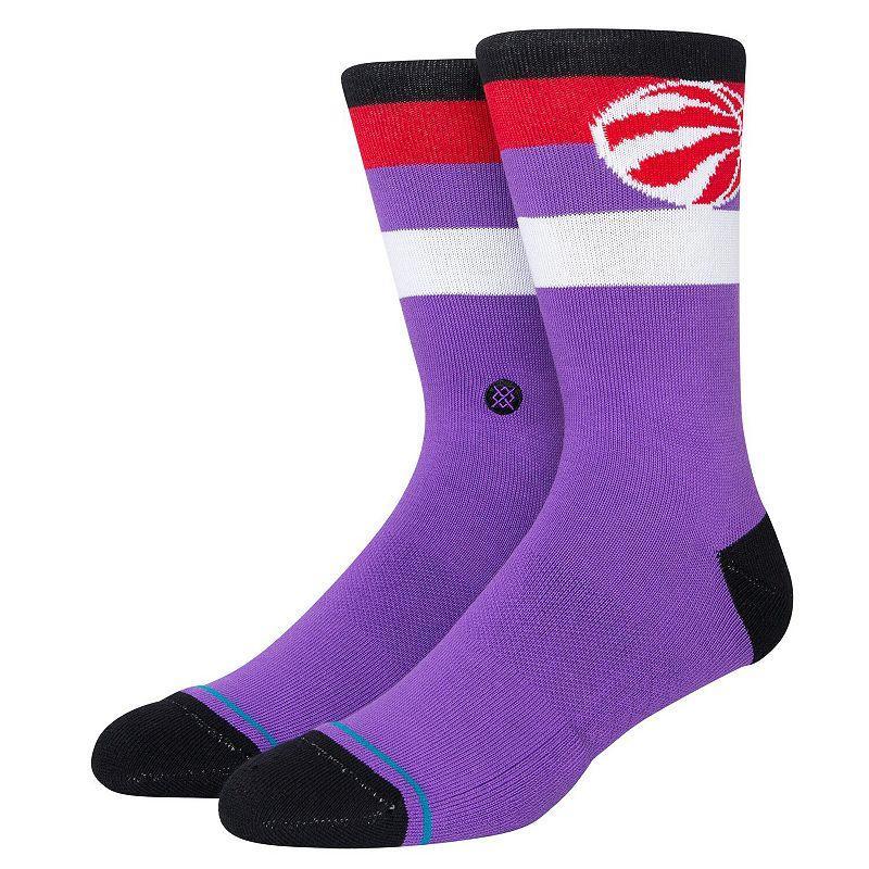 Stance Toronto Raptors Stripe Crew Socks, Mens Product Image