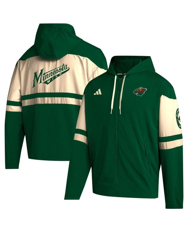 Mens adidas Minnesota Wild Full-Zip Hoodie Product Image