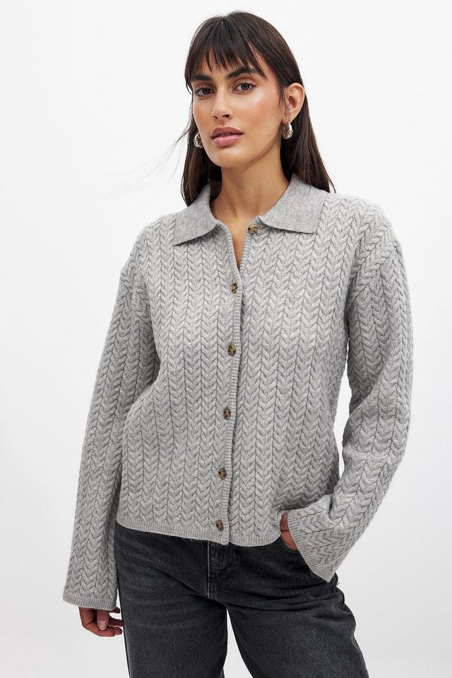 Cable Knitted Cardigan Product Image