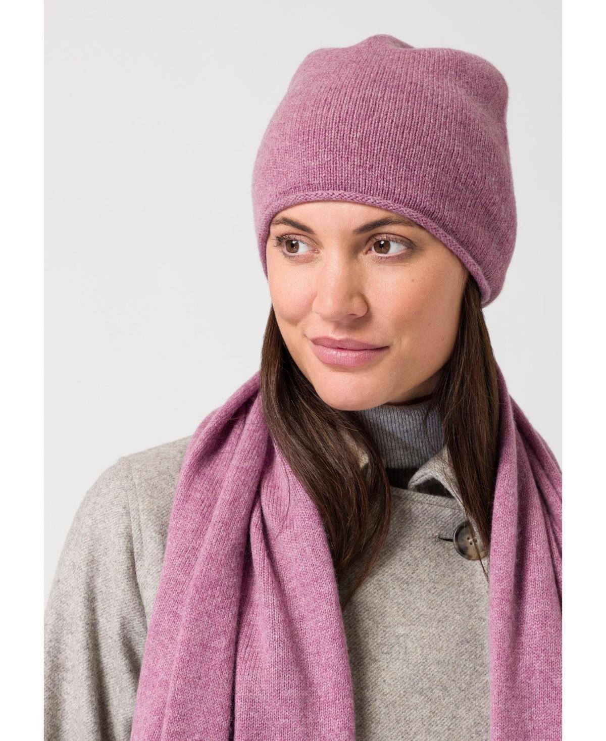 Style Republic Womens Rolled Edge Beanie - Premium Cashmere Product Image