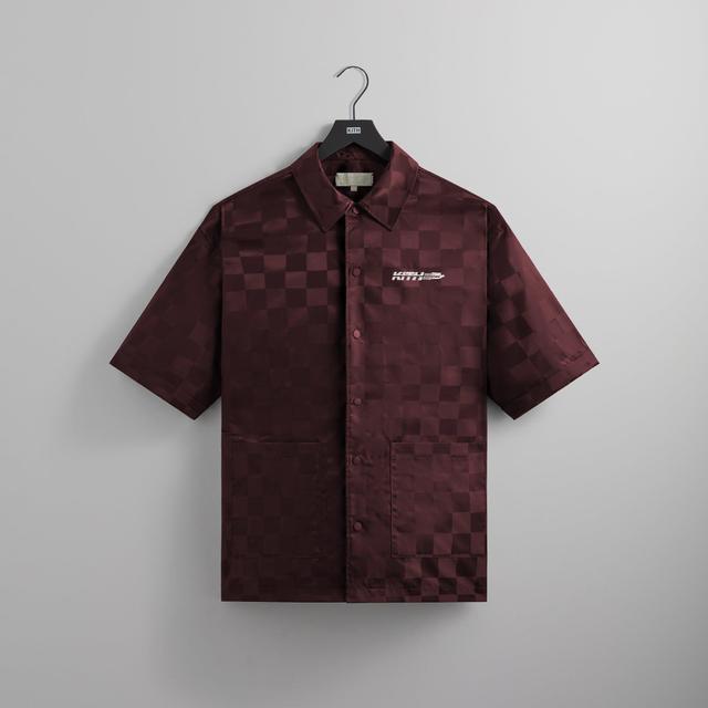 Kith Checkered Satin Reade Shirt - Rave Male Product Image