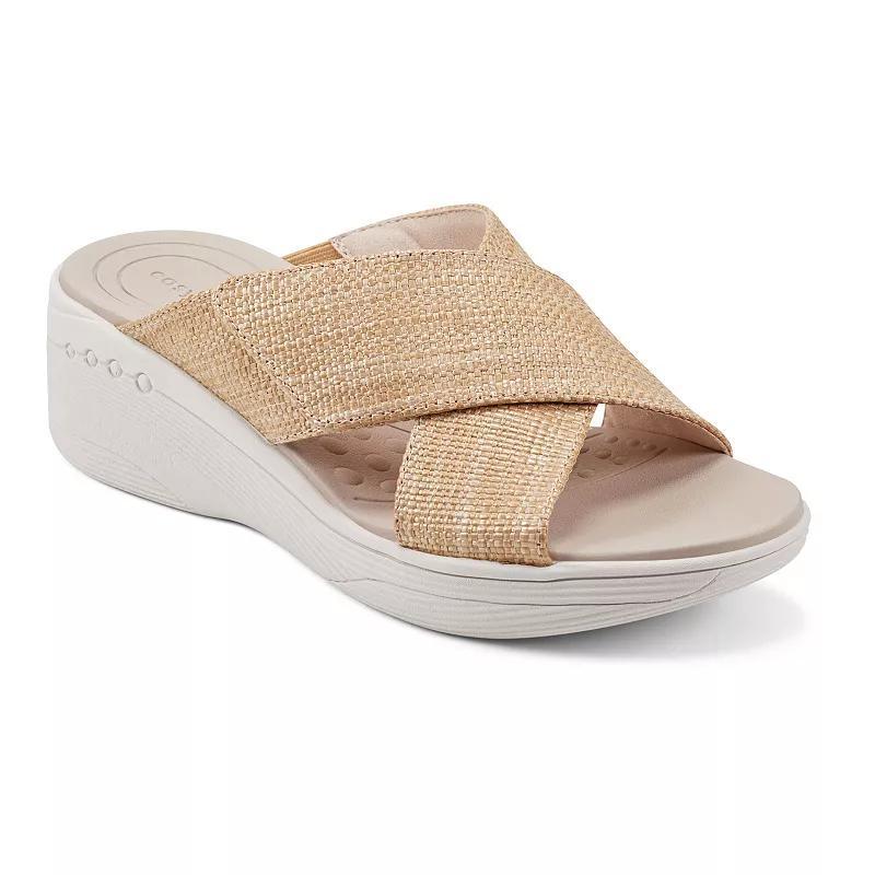 Easy Spirit Bindie Womens X-Band Wedge Slide Sandals Product Image