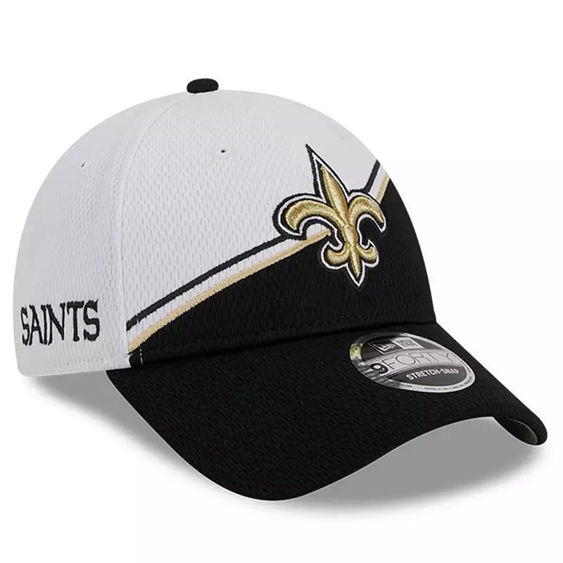 Mens New Era /Black New Orleans Saints 2023 Sideline 9FORTY Adjustable Hat Product Image