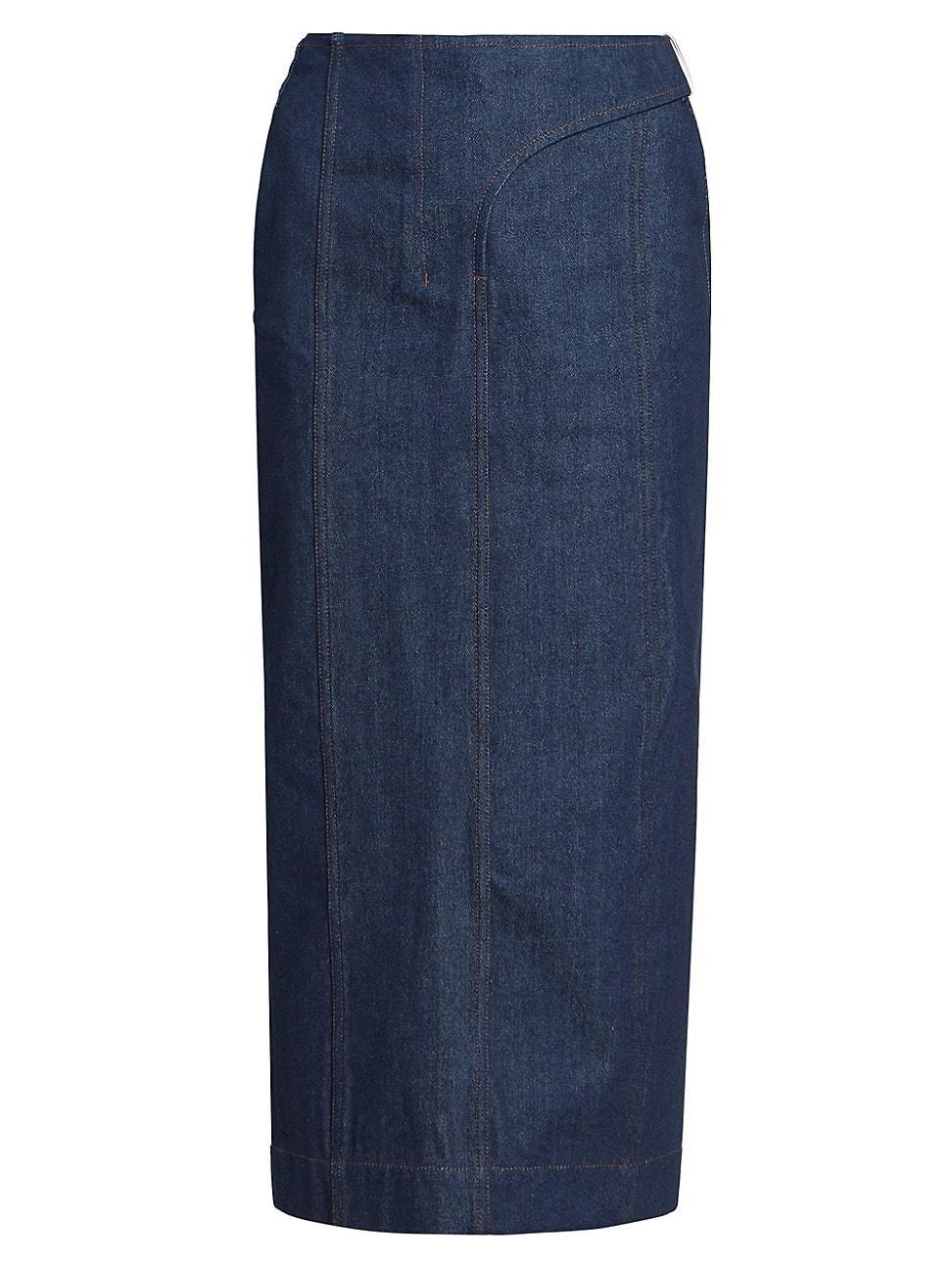 Womens La Jupe De Nimes Obra Maxi Skirt product image