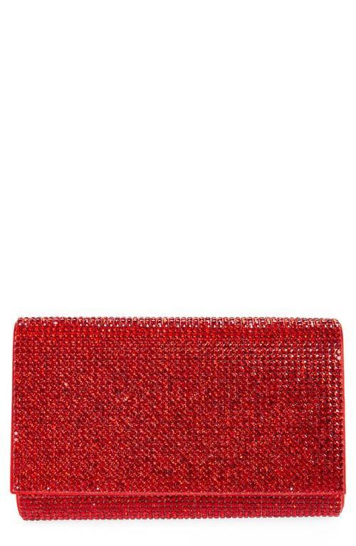 JUDITH LEIBER Couture Fizzy Beaded Clutch In Silver/siam Product Image