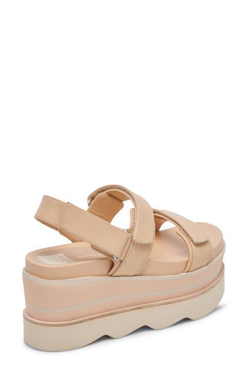 DOLCE VITA Izak Platform Wedge Sandal In Beige Product Image