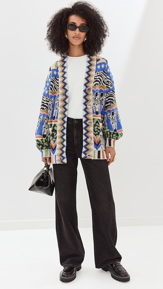 FARM Rio Zebra Ainika Cardigan | Shopbop Product Image