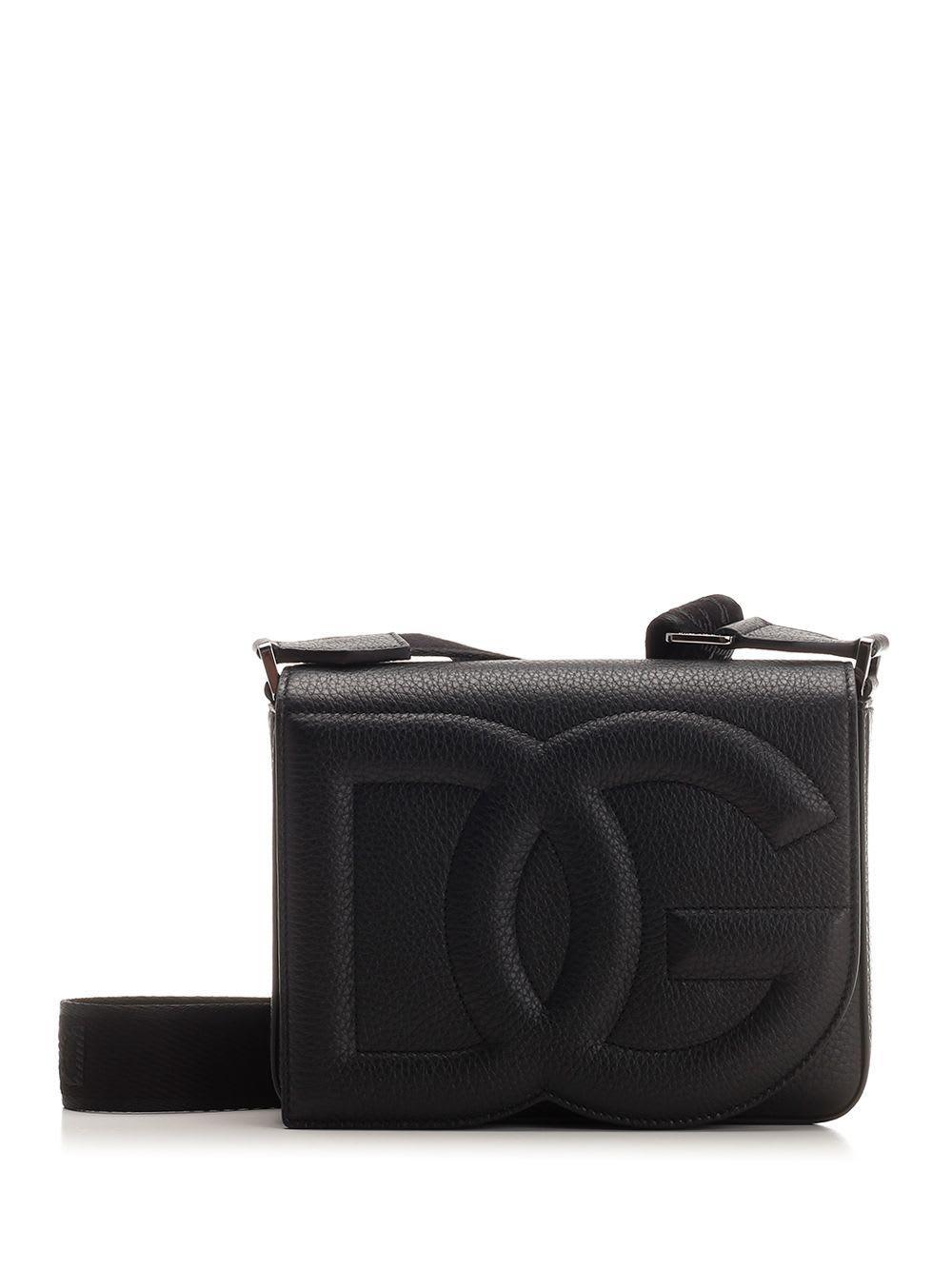 Medium Dg Logo Crossbody Bag In Black Product Image