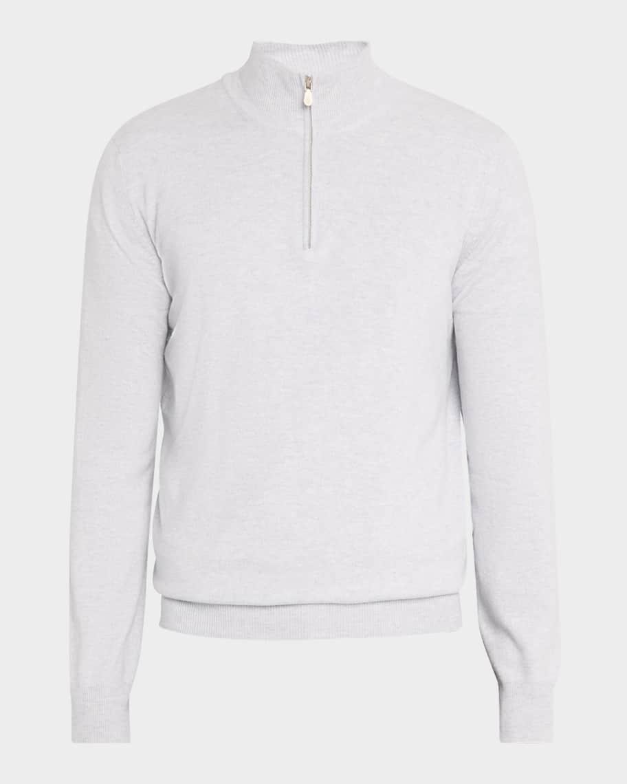 Men's Cashmere Half-Zip Sweater Product Image