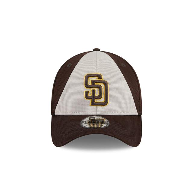 San Diego Padres 2024 Batting Practice 39THIRTY Stretch Fit Hat Male Product Image