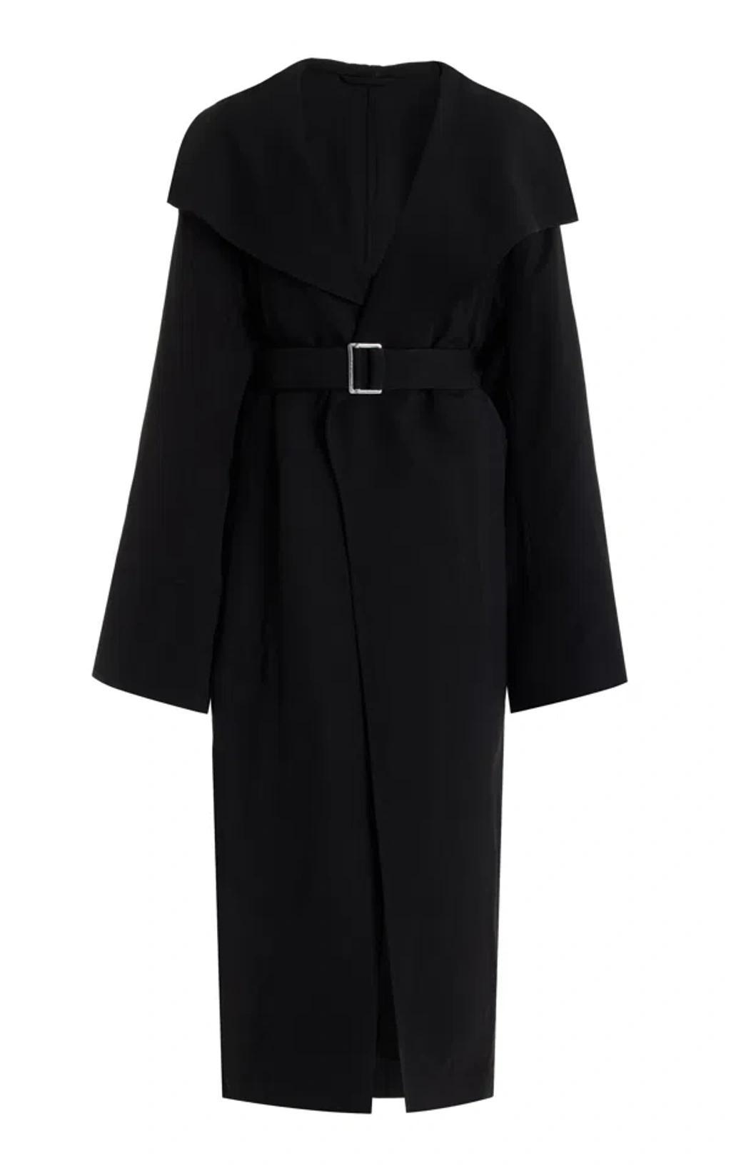 Twill Trench Coat In Black product image