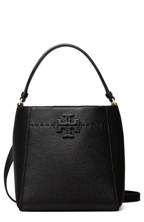 Tory Burch McGraw Small Leather Bucket Bag Product Image