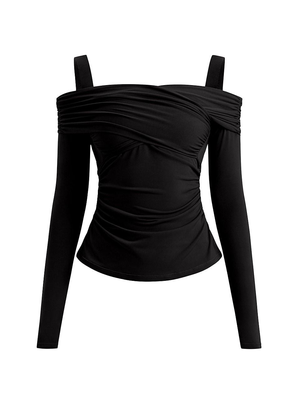 Womens Ellen Drape Off-the-Shoulder Top product image