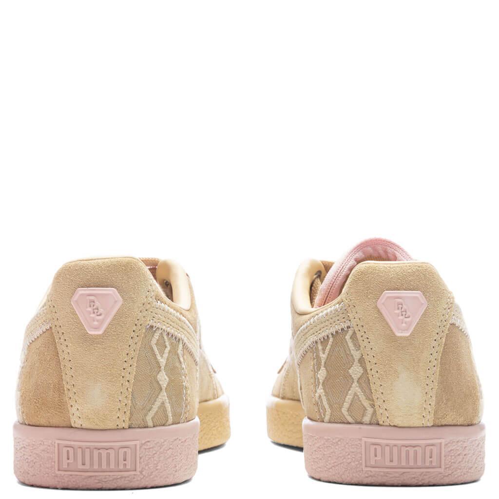 Puma x Dapper Dan Clyde Pre-Game Runway Women's - Croissant/Rose Dust Female Product Image