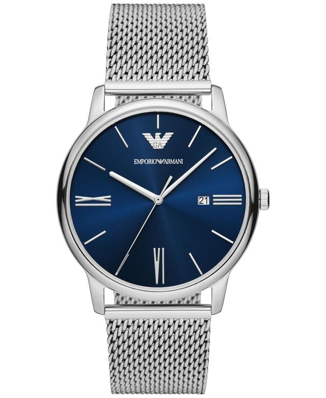 Emporio Armani Mens Stainless Steel Mesh Bracelet 42mm Product Image