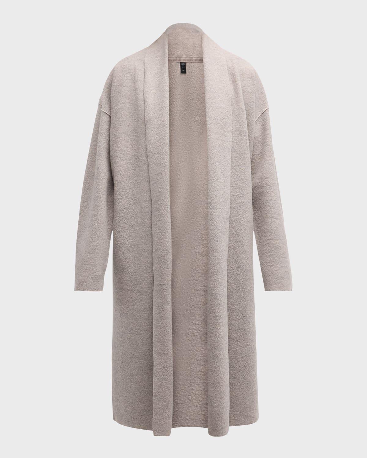 Lightweight Open-Front Boiled Wool Coat product image