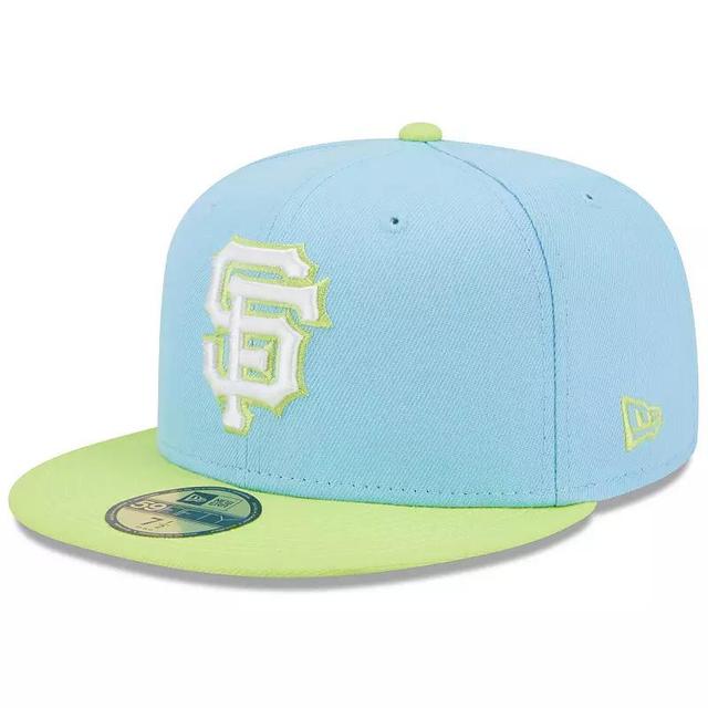 Mens New Era /Neon Green San Francisco Giants Spring Color Two-Tone 59FIFTY Fitted Hat Product Image