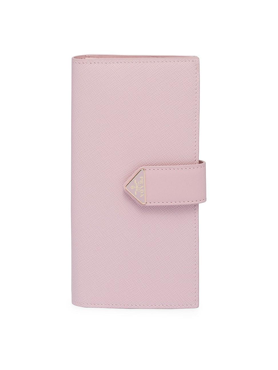 Womens Large Saffiano and Leather Wallet Product Image