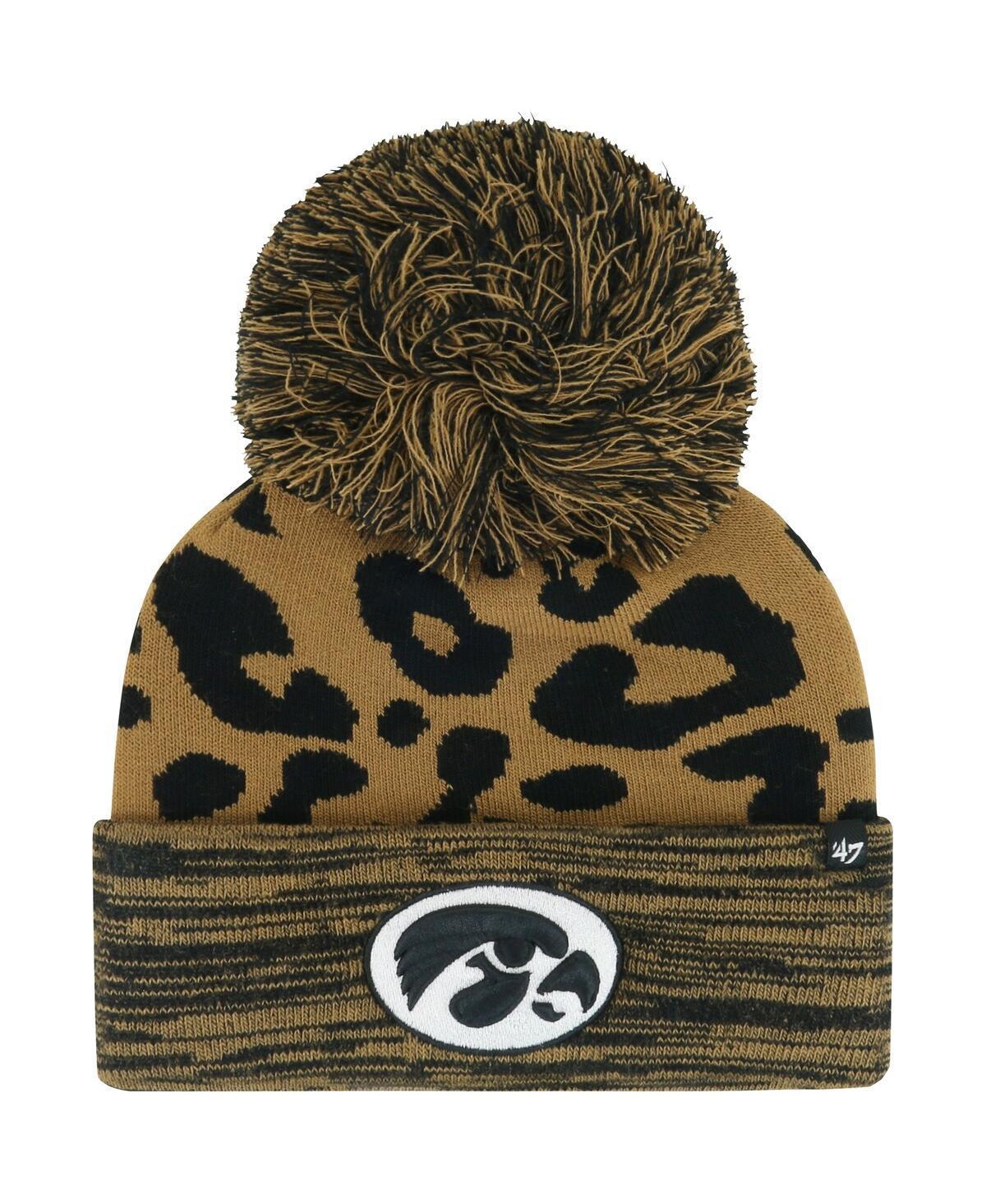 Womens 47 Iowa Hawkeyes Rosette Cuffed Knit Hat with Pom Product Image