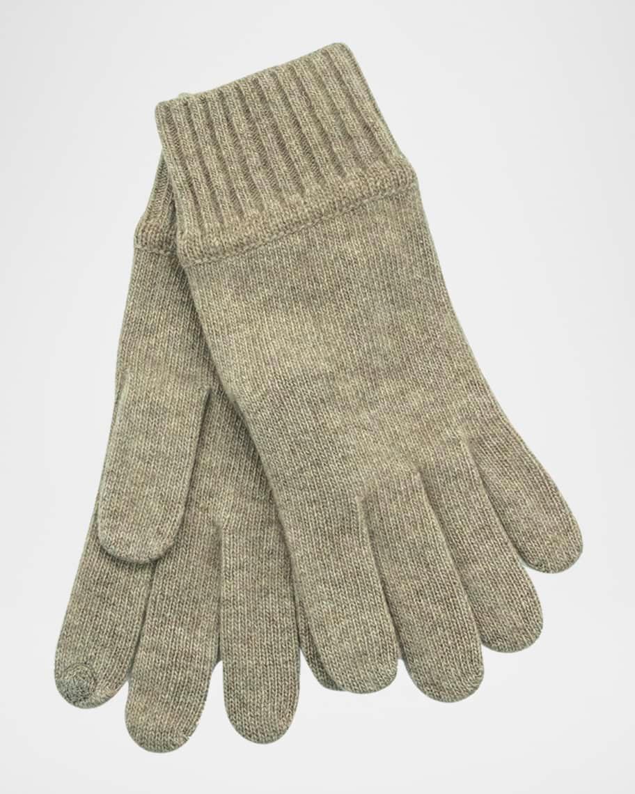 Men's Cashmere Knit Smartphone-Touch Gloves Product Image