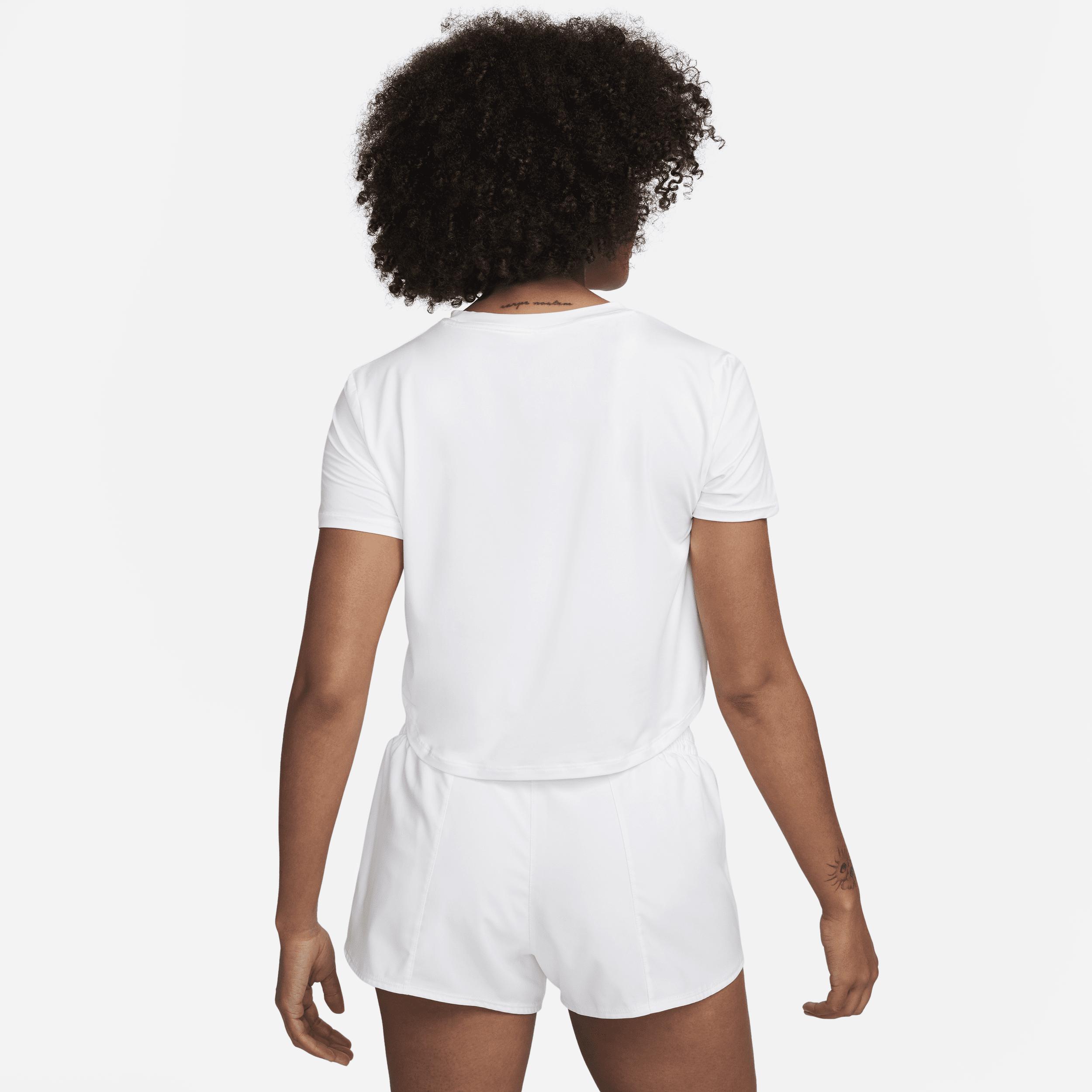 Womens Nike One Dri-FIT Crop Short Sleeve Top Product Image