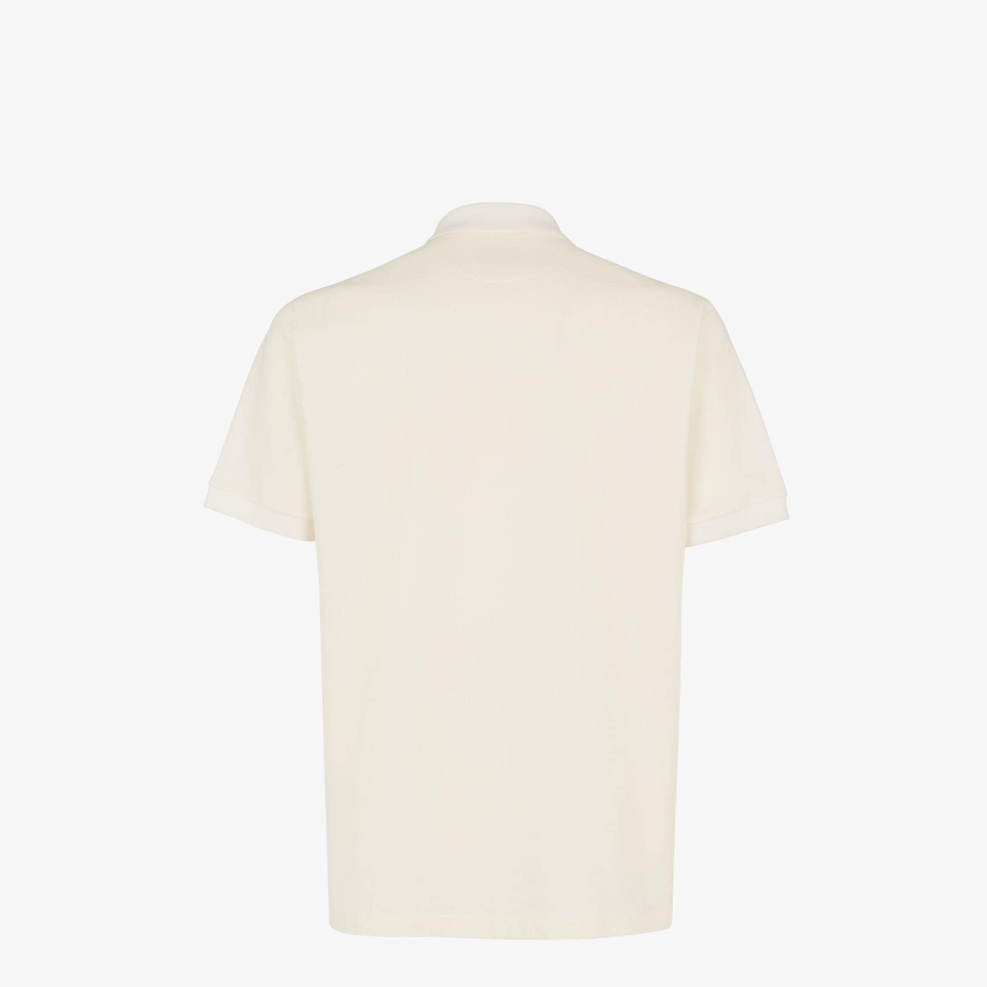 Polo shirtWhite cotton polo shirt Product Image