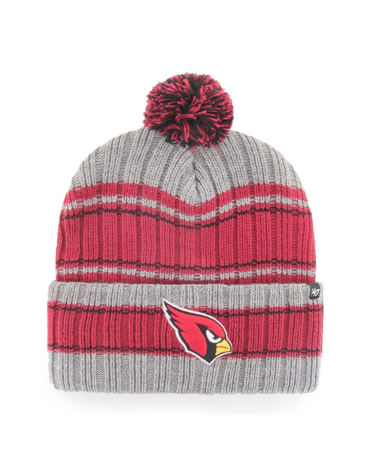 Mens 47 Brand Graphite Arizona Cardinals Rexford Cuffed Knit Hat with Pom Product Image