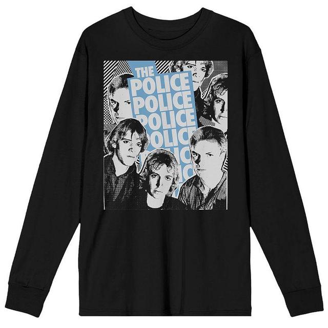 Mens The Police Retro Art Long Sleeve Graphic Tee Product Image