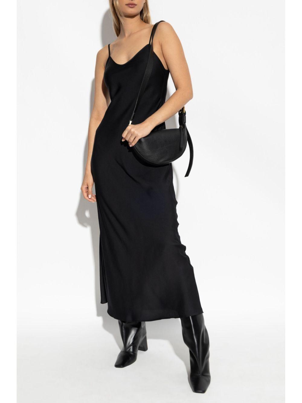 ALLSAINTS Womens  Bryony V-neck Recycled-polyester Maxi Dress In Black Product Image