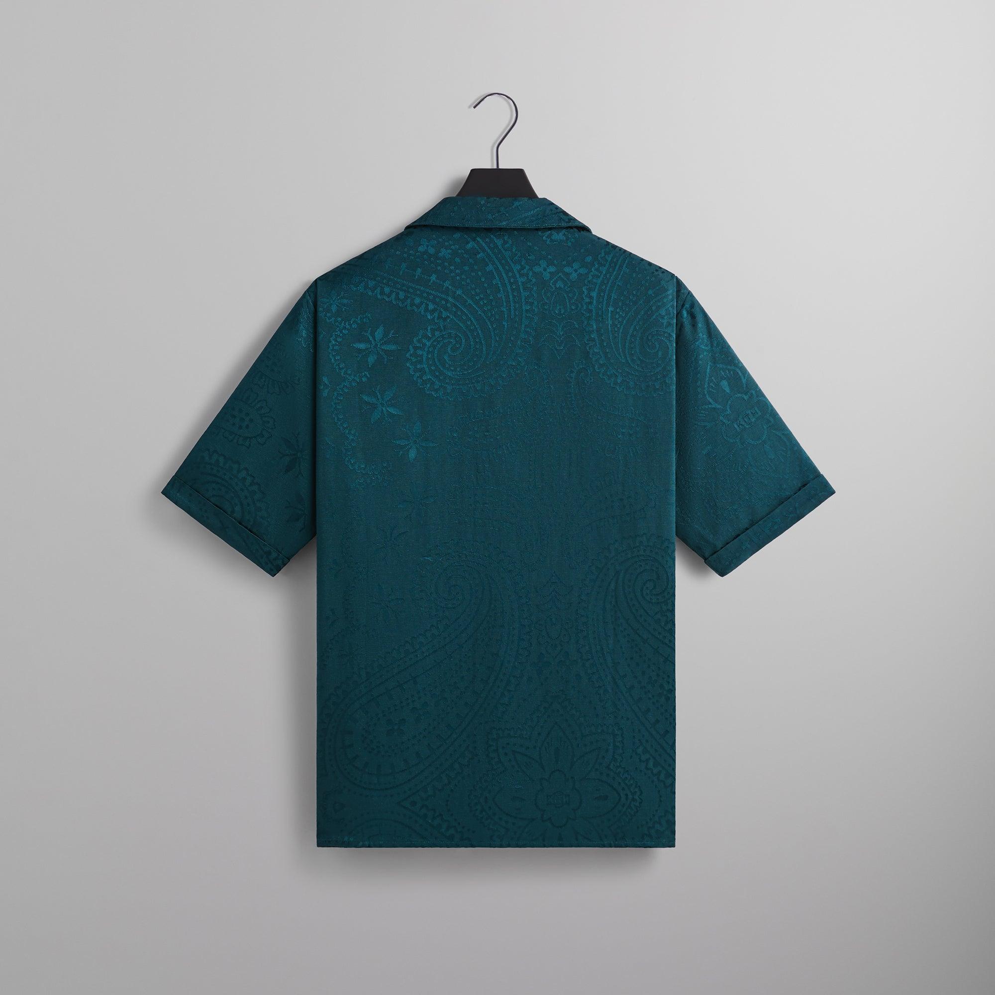 Kith Jacquard Faille Short Sleeve Reade Shirt - Chronicle Male Product Image